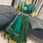 Silk Gown Long Gown Pattu Gown Green DVL-LG504
