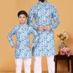 Father and Son Matching Dress Kurta Pyjama Family Dress Multi Colour RKL-2754-141733