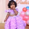 Girls Birthday Party Dress Online Lavender ( BABY DRESS ONLY) IBFGBD-JSD-113GB