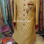 Men Wedding Dress Sherwani for Men Wedding Gold SHR-KLQ-1147 Grooms Wedding Dress