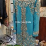 Men Wedding Dress Sherwani for Men Wedding Sky Blue SHR-KLQ-1166 Men Reception Dress