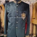 Jodhpuri Suit Jodhpuri Suit For Men Wedding Dress KLQ-JPST-1120 Dark Green Men Reception Dress