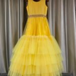 Long Gown Net Gown Yellow JSDIBF-LG-113