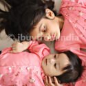 Siblings Matching Dress Online Family Dress Set Peach Pink IBF-JSSBL-130