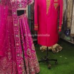Bride Groom Dress for Marriage Couple Matching Dress For Wedding KLQCD-1121 Dark Pink Couple Dress For Engagement