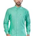 Men Cotton Shirts Green Men Formal Shirts Online KLP-SRT-1419-15
