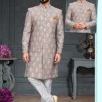 Indo Western Dress For Men Magenta RKL-RBZ-22-2233 Men Reception Dress