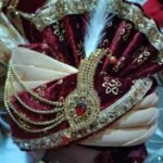 Men Turban Online Cream Maroon Wedding Pagri KLQ-TRB-114