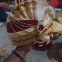 Men Turban Online Cream Maroon Men Wedding Pagri KLQ-TRB-135