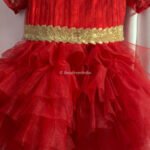 Girls Birthday Party Dress Online Maroon Layered gown ( BABY DRESS ONLY) IBFGBD-JSMD-564