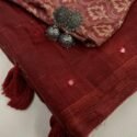 Linen Saree with Free Jewellery Set DPNDLS-1166