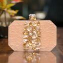 Clutches Online Clutches For Women peach Bridal Acrylic Clutch Bag RT-CLT-4796-157608