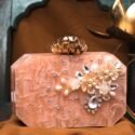 Clutches Online Clutches For Women Peach Bridal Acrylic Clutch Bag RT-CLT-4796-157612