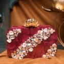 Clutches Online Clutches For Women Maroon Bridal Acrylic Clutch Bag RT-CLT-4796-157620