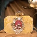 Clutches Online Clutches For Women Gold Bridal Acrylic Clutch Bag RT-CLT-4796-157623