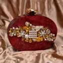 Clutches Online Clutches For Women Maroon Bridal Clutch Bag RT-CLT-4797-157628