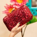 Clutches Online Clutches For Women Maroon Bridal Clutch Bag RT-CLT-4879-158236