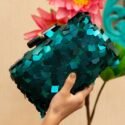Clutches Online Clutches For Women Bluish Green Bridal Clutch Bag RT-CLT-4896-158397