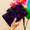 Clutches Online Clutches For Women Purple Bridal Acrylic Clutch Bag RT-CLT-4896-158408