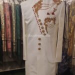 Indo Western Dress For Men Beige KLQ-IWD-116 Men Reception Dress