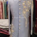 Indo Western Dress For Men Grey KLQ-IWD-132 Men Reception Dress