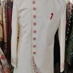 Indo Western Dress For Men White KLQ-IWD-138 Men Reception Dress