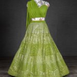 Lehenga for Women Wedding Peas Green Fully Stitched Lehenga Choli RKL-LH-4502-154999