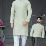 Men Kurta Pajama Pista Plus Size Dresses for Men Customized RKL-RBZ-V24-2412