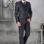 Blazer for Men Wedding Online Navy Blue White Men 5 Piece Blazer Suit for Wedding RKL-BLZ-4415-154347