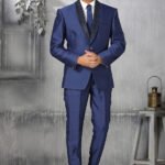 Blazer for Men Wedding Online Blue White Men 5 Piece Blazer Suit for Wedding RKL-BLZ-4415-154373
