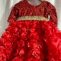 Girl Baby 1st Birthday Dress IBFGBD-JSD-565 Red Girls Birthday Party Dress Online