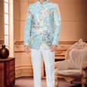 Jodhpuri Suit For Men Wedding RKL-JPST-4922-595 Multicolor White Men Reception Dress