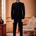 Jodhpuri Suit For Men Wedding RKL-JPST-4922-621 Black Men Reception Dress