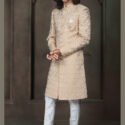 Indo Western Dress For Men Cream White RKL-2434-139103 Men Reception Dress