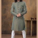 Indo Western Dress For Men Multicolour White RKL-2434-139105 Men Reception Dress