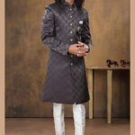 Indo Western Dress For Men Multicolour White RKL-2434-139110 Men Reception Dress