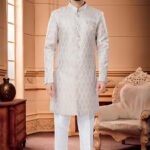 Indo Western Dress For Men Multicolor White RKL-IW-4923-158627 Men Reception Dress