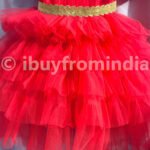 Girl Baby 1st Birthday Dress IBFGBD-JSD-156-B Hot Pink Baby Layer Gown Girls Birthday Party Dress Online