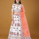 Lehenga for Women Wedding White Fully Stitched Lehenga Choli Designs RKL-LH-MLS1-11005