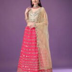 Lehenga for Women Wedding Hot Pink Gold Fully Stitched Lehenga Choli Designs RKL-LH-MLS2-12002