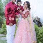 Family Matching Dress Set MOTHER FATHER SON Twinning Dress IBUY-1111B Traditional Family Combo Dress for Birthday Theme