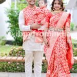 Family Matching Dress Set MOTHER FATHER SON Twinning Dress IBUY-1113B Traditional Family Combo Dress for Birthday Theme