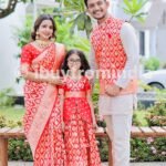 Family Matching Dress Set MOTHER DAUGHTER FATHER Twinning Dress IBUY-1113G  Traditional Family Combo Dress for Birthday Theme