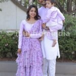 Family Matching Dress Set MOTHER FATHER SON Twinning Dress IBUY-1114B Indo Western Family Combo Dress for Birthday Theme