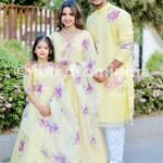 Family Matching Dress Set MOTHER DAUGHTER FATHER Twinning Dress IBUY-1117G Traditioanl Family Combo Dress for Birthday Theme