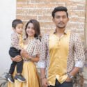 Family Matching Dress Set MOTHER FATHER SON Twinning Dress IBUY-1118B Indo Western Family Combo Dress for Birthday Theme