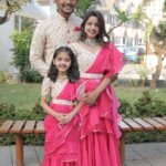 Family Matching Dress Set MOTHER DAUGHTER FATHER Twinning Dress IBUY-1119G Indo  Western Family Combo Dress for Birthday Theme