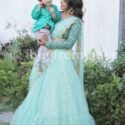 Mother Son Matching Dress Green Light Green IBUY-1115MS Mother Son Matching Outfits Set
