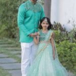 Father Daughter Matching Outfits Green IBUY-1115-FD Dad Daughter Matching Dress