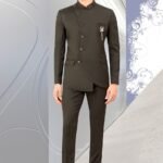 Jodhpuri Suit For Men Wedding RKL-JPST-6819-172504 Black Men Reception Dress